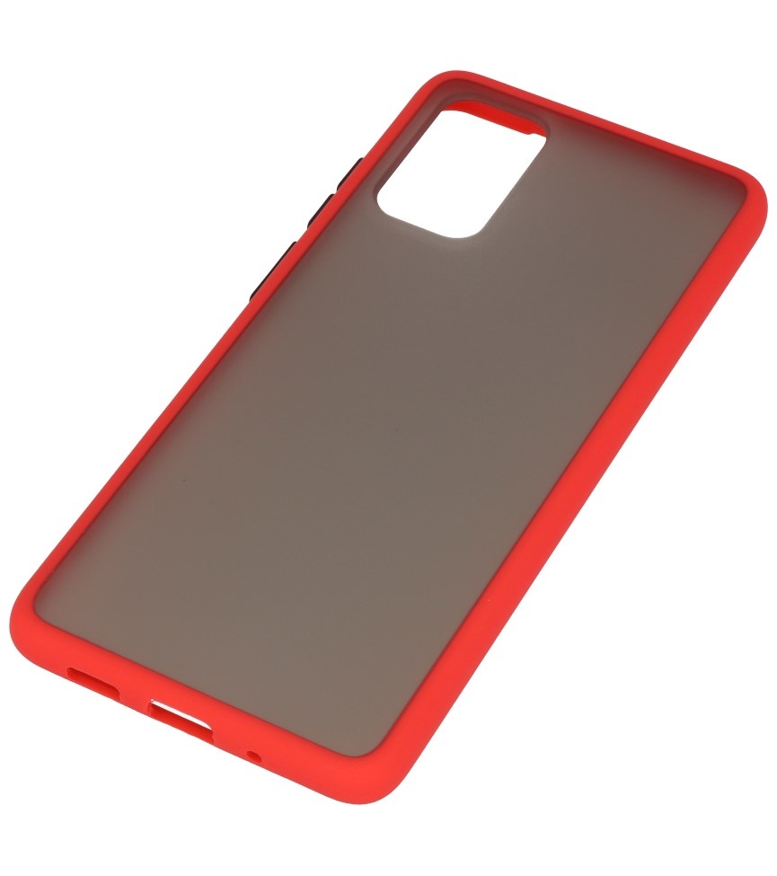 Combinación de colores Estuche rígido para Galaxy S20 Plus / 5G Rojo