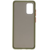 Combinazione di colori Custodia rigida per Galaxy S20 Plus / 5G verde