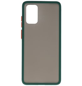 Combinazione di colori Custodia rigida per Galaxy S20 Plus / 5G verde scuro