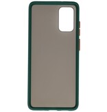 Combinazione di colori Custodia rigida per Galaxy S20 Plus / 5G verde scuro