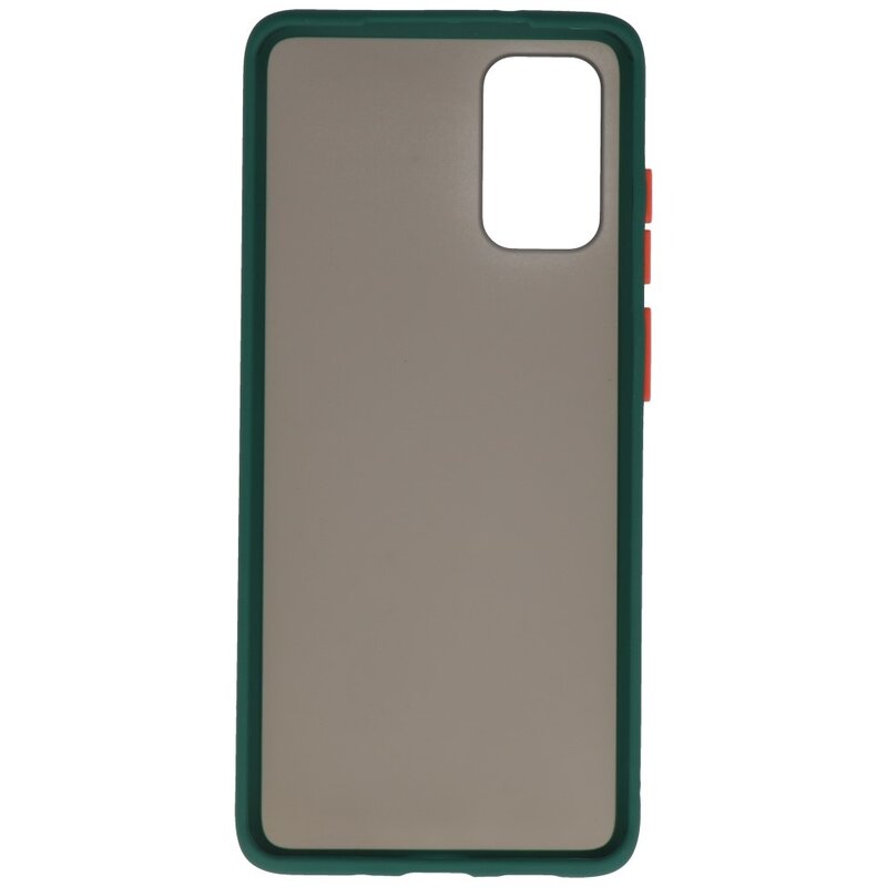 Combinazione di colori Custodia rigida per Galaxy S20 Plus / 5G verde scuro