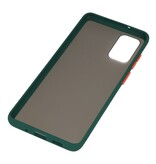 Combinazione di colori Custodia rigida per Galaxy S20 Plus / 5G verde scuro