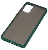 Combinación de colores Estuche rígido para Galaxy S20 Plus / 5G Verde oscuro