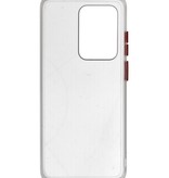 Combinación de colores Estuche rígido para Galaxy S20 Ultra / 5G Transparente