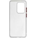 Combinación de colores Estuche rígido para Galaxy S20 Ultra / 5G Transparente