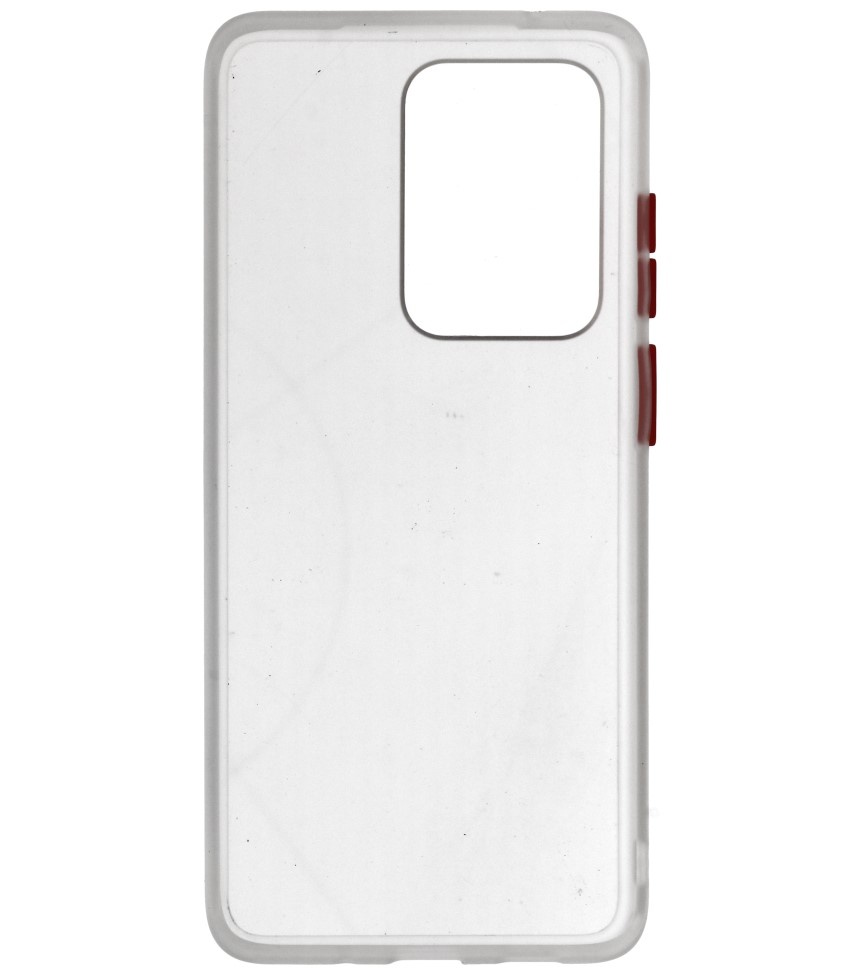 Combinación de colores Estuche rígido para Galaxy S20 Ultra / 5G Transparente