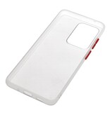 Combinación de colores Estuche rígido para Galaxy S20 Ultra / 5G Transparente