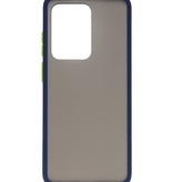 Funda rígida combinada de colores para Galaxy S20 Ultra / 5G Azul