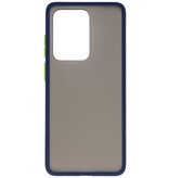 Funda rígida combinada de colores para Galaxy S20 Ultra / 5G Azul