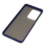 Funda rígida combinada de colores para Galaxy S20 Ultra / 5G Azul