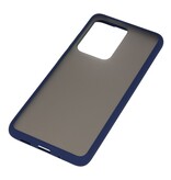 Funda rígida combinada de colores para Galaxy S20 Ultra / 5G Azul