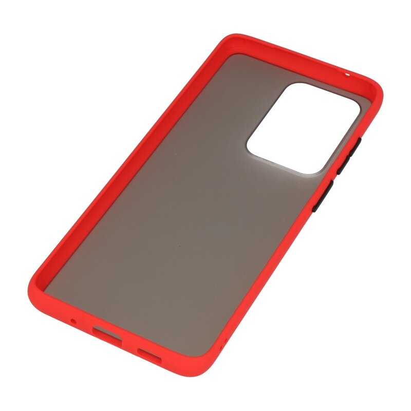 Combinazione di colori Custodia rigida per Galaxy S20 Ultra / 5G rosso