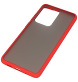 Combinazione di colori Custodia rigida per Galaxy S20 Ultra / 5G rosso