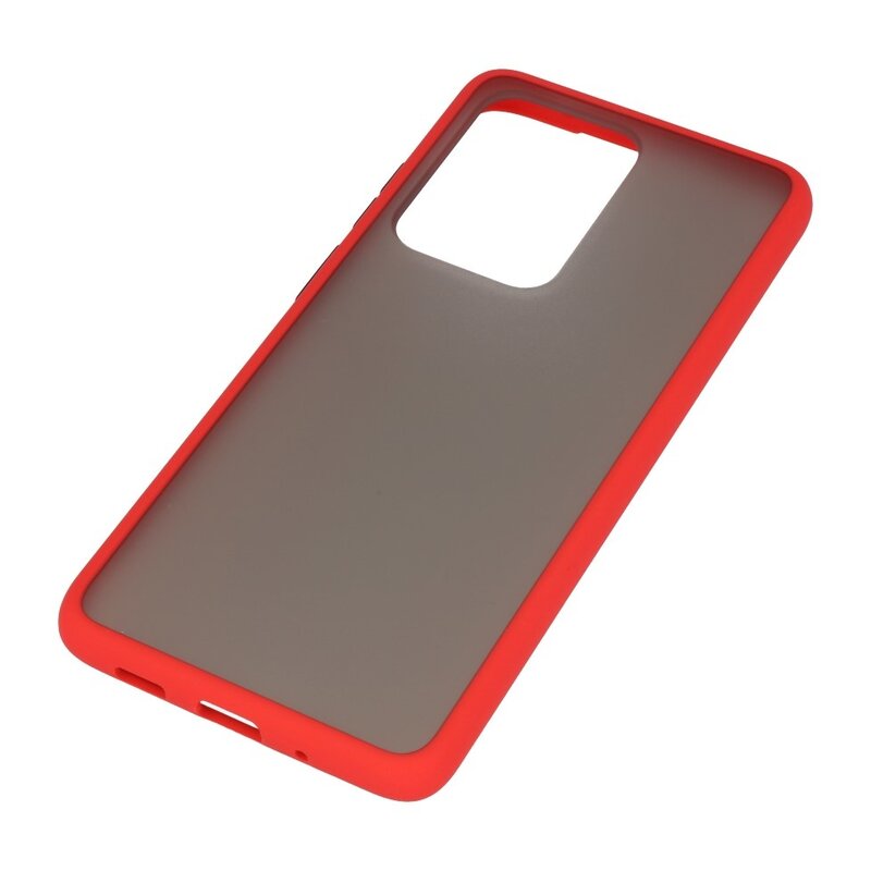 Combinazione di colori Custodia rigida per Galaxy S20 Ultra / 5G rosso