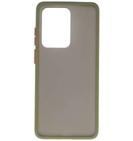 Combinazione di colori Custodia rigida per Galaxy S20 Ultra / 5G verde