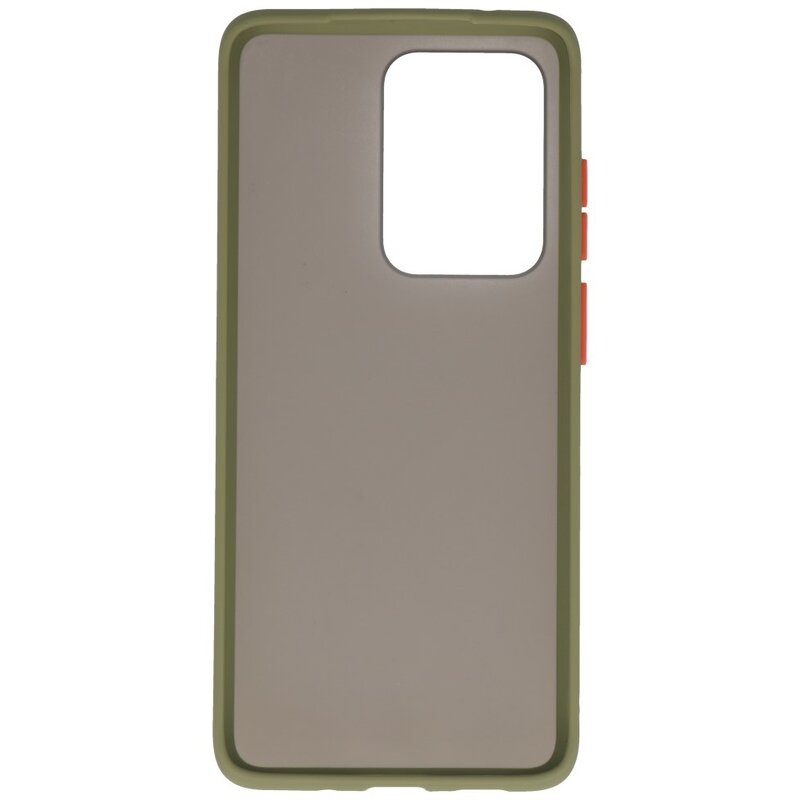 Combinazione di colori Custodia rigida per Galaxy S20 Ultra / 5G verde