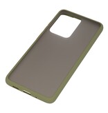 Combinazione di colori Custodia rigida per Galaxy S20 Ultra / 5G verde