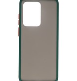 Kleurcombinatie Hard Case voor Galaxy S20 Ultra / 5G Donker Groen