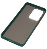 Kleurcombinatie Hard Case voor Galaxy S20 Ultra / 5G Donker Groen