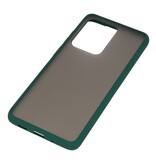 Kleurcombinatie Hard Case voor Galaxy S20 Ultra / 5G Donker Groen