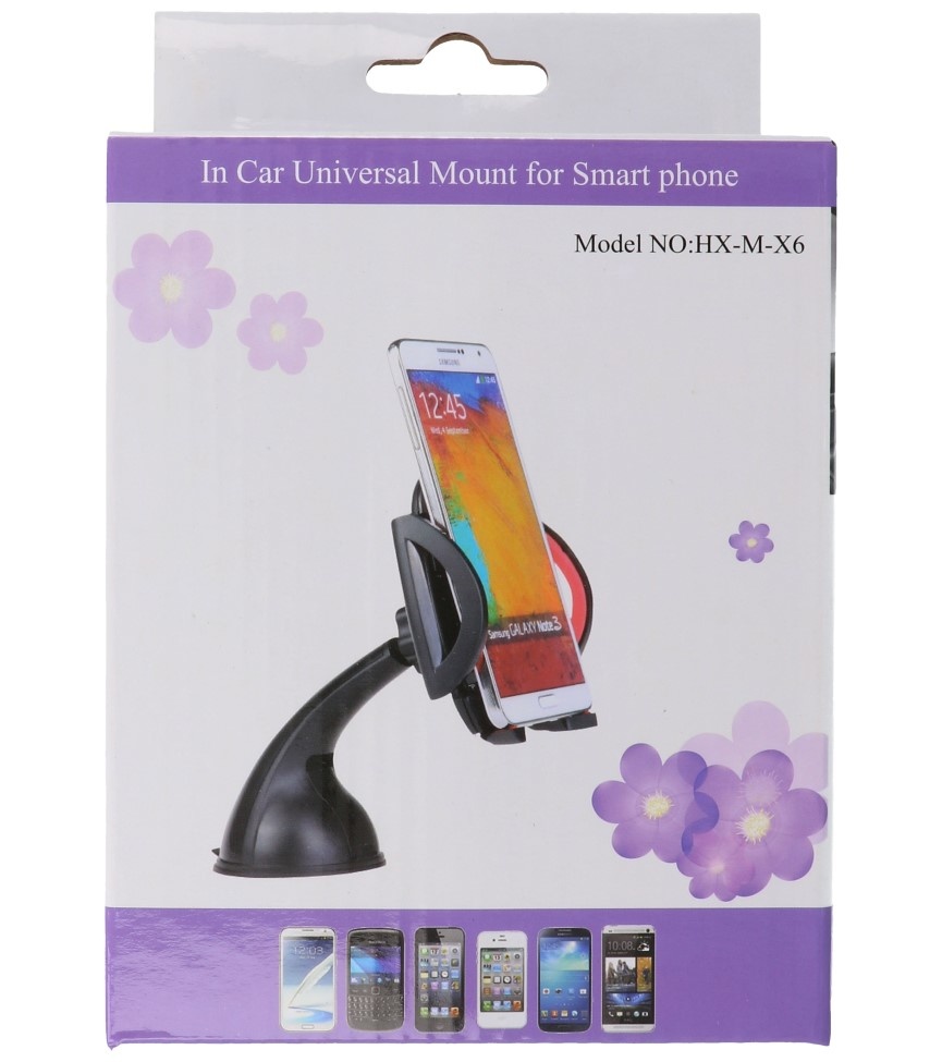 Long Universal Smartphone Car Holder Pink