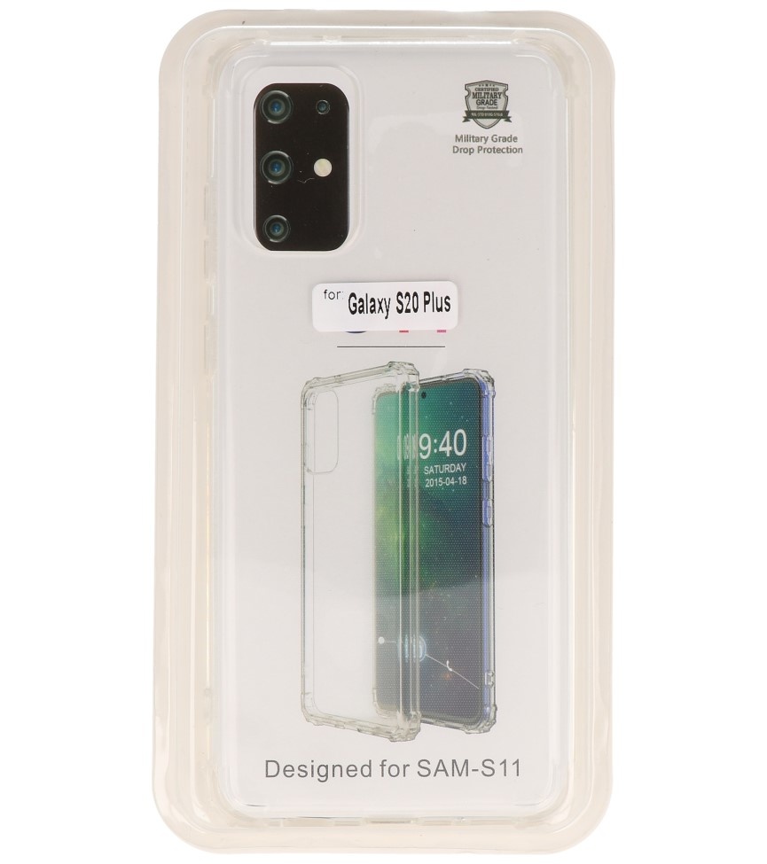 Stødfast transparent TPU taske til Samsung Galaxy S20 Plus