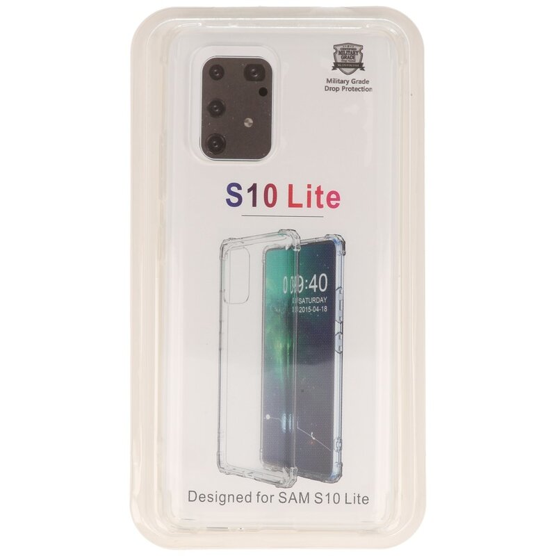 Shockproof transparent TPU case for Samsung Galaxy S10 Lite