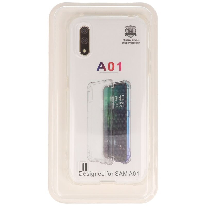 Custodia in TPU trasparente antiurto per Samsung Galaxy A01