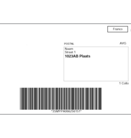 Belgium Sent Label