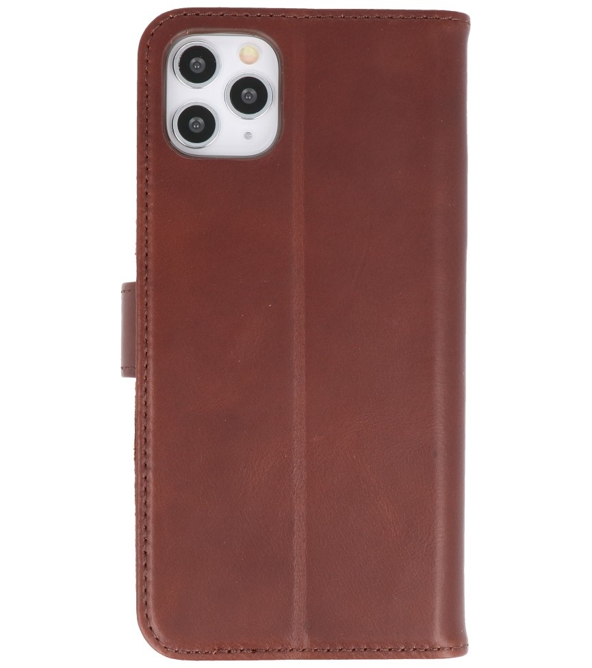 Rico Vitello Mocca Funda de cuero genuino para iPhone 11 Pro