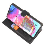 Custodia a portafoglio di lusso per Samsung Galaxy A70 nera