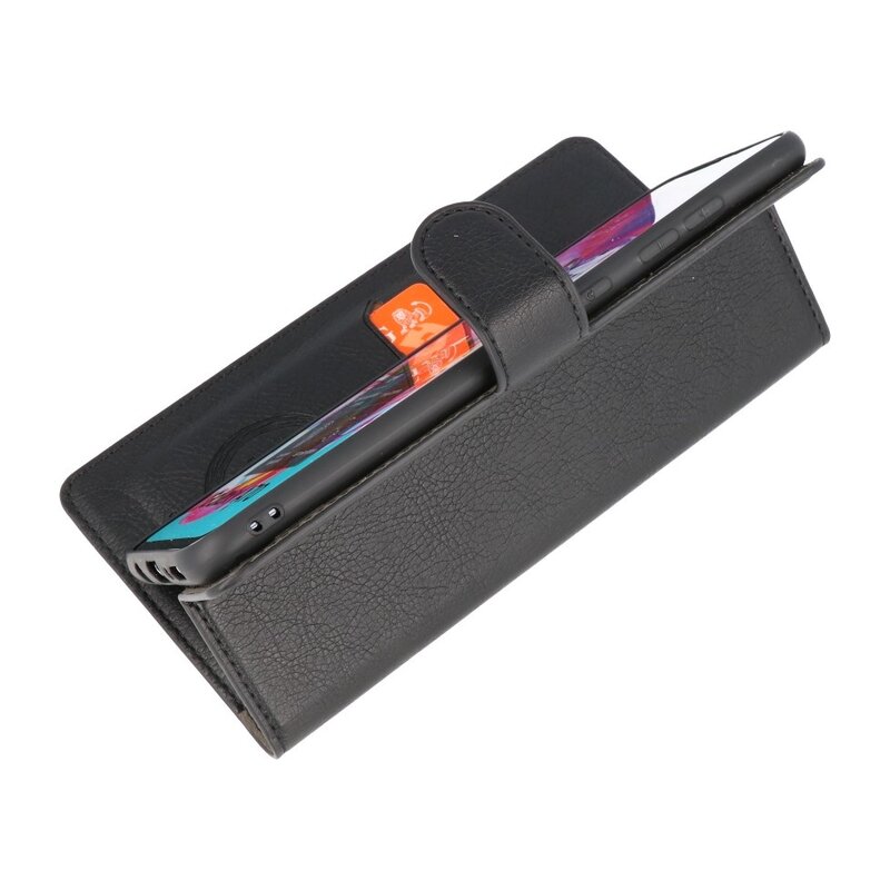 Custodia a portafoglio di lusso per Samsung Galaxy A70 nera