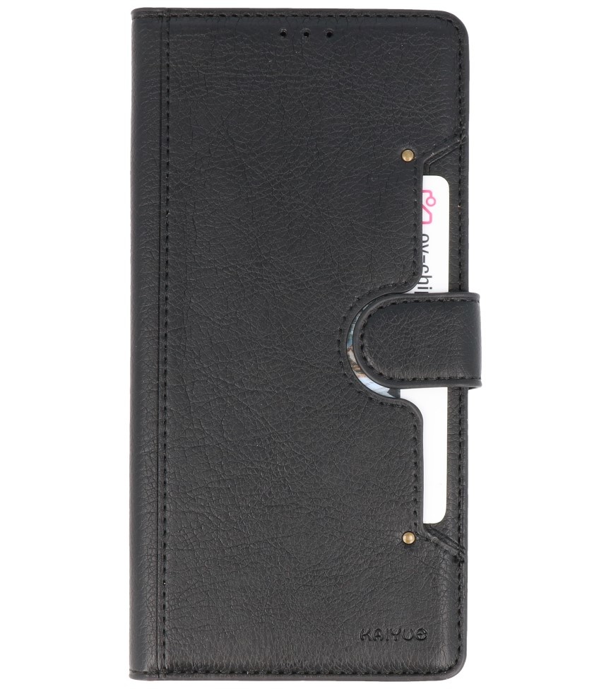 Luxus-Brieftasche für Samsung Galaxy A70 Schwarz