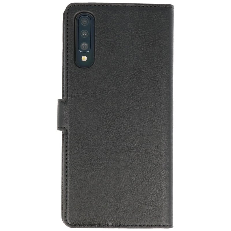 Luxe Portemonnee Hoesje voor Samsung Galaxy A70 Zwart