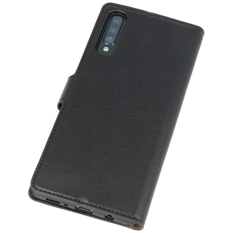 Luxury Wallet Case for Samsung Galaxy A70 Black