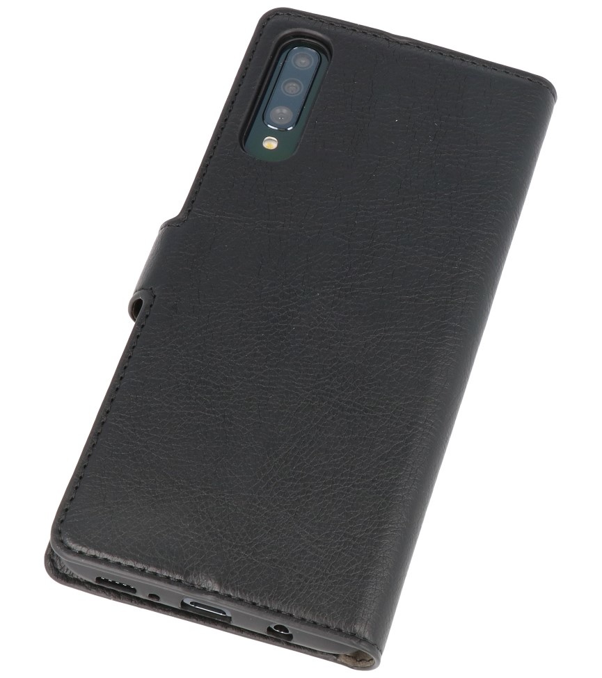 Custodia a portafoglio di lusso per Samsung Galaxy A70 nera