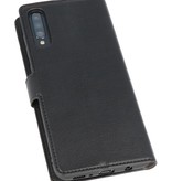 Etui Portefeuille de Luxe pour Samsung Galaxy A70 Noir