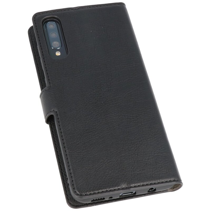 Luxury Wallet Case for Samsung Galaxy A70 Black