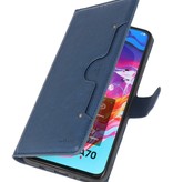 Luksus tegnebog til Samsung Galaxy A70 Navy