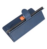 Etui Portefeuille de Luxe pour Samsung Galaxy A70 Navy