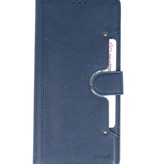 Luxe Portemonnee Hoesje voor Samsung Galaxy A70 Navy