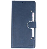 Luxury Wallet Case for Samsung Galaxy A70 Navy