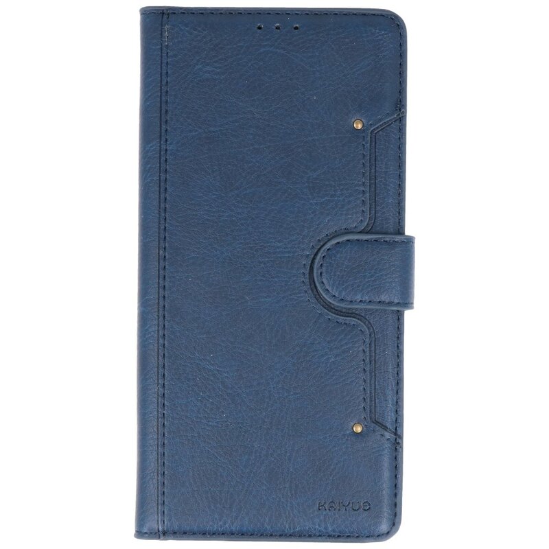 Estuche billetera de lujo para Samsung Galaxy A70 Navy