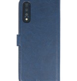 Custodia a portafoglio di lusso per Samsung Galaxy A70 Navy