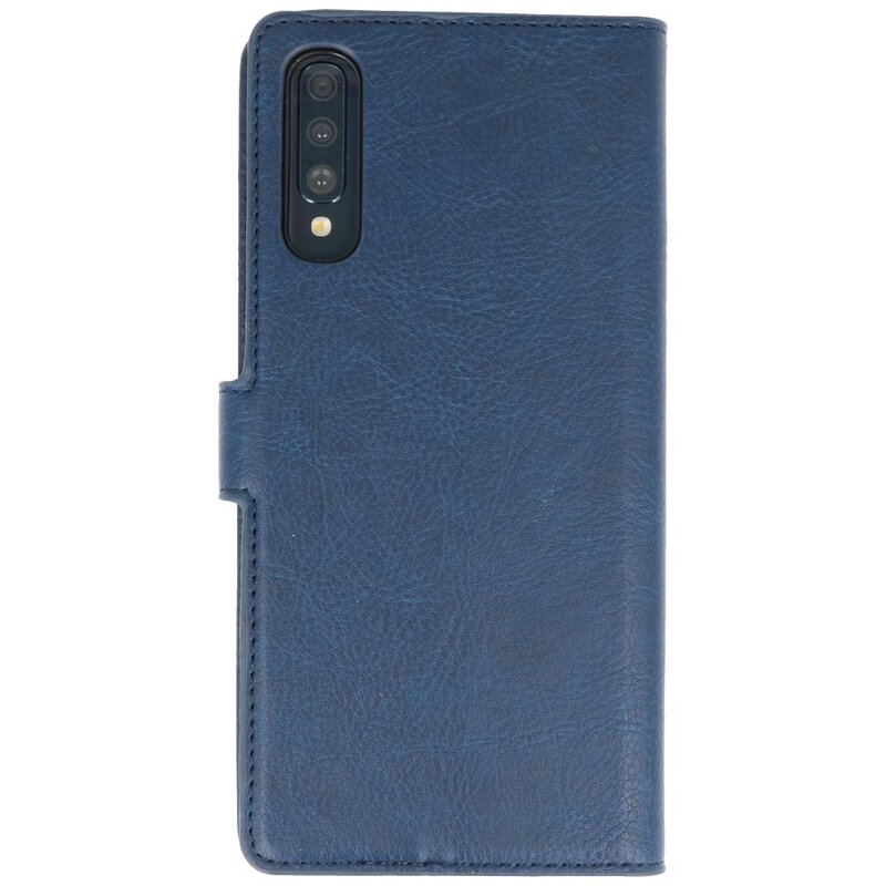 Etui Portefeuille de Luxe pour Samsung Galaxy A70 Navy