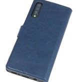 Luxus Brieftasche Fall für Samsung Galaxy A70 Navy