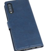 Etui Portefeuille de Luxe pour Samsung Galaxy A70 Navy