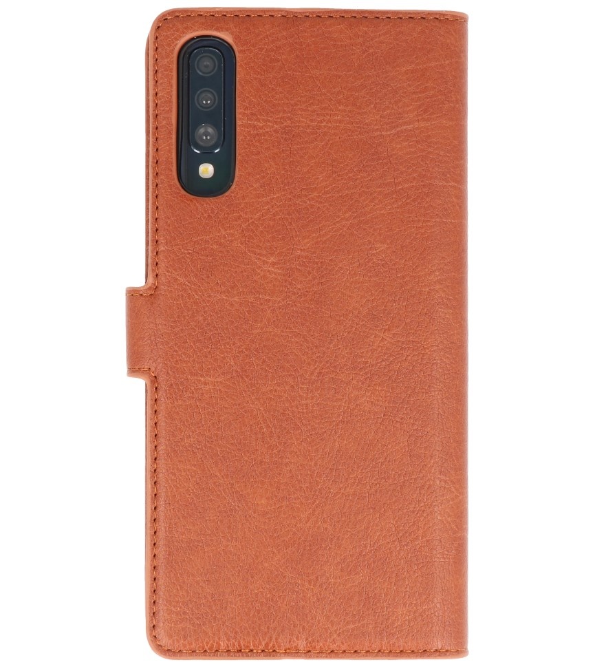 Luxus-Brieftaschenetui für Samsung Galaxy A70 Brown