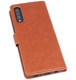 Luxury Wallet Case for Samsung Galaxy A70 Brown