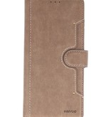 Luxe Portemonnee Hoesje voor Samsung Galaxy A70 Grijs